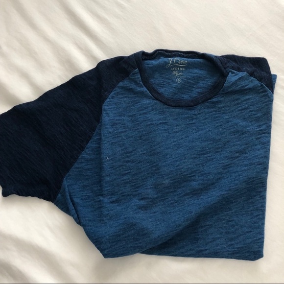 J. Crew Indigo Pocket Tee - Picture 1 of 2